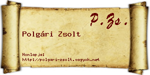 Polgári Zsolt névjegykártya
